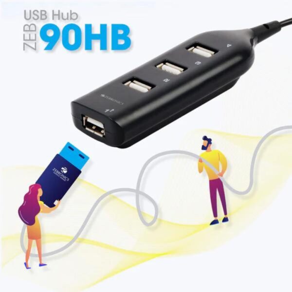 Buy Zebronics ZEB-90HB - 4 Port USB Hub