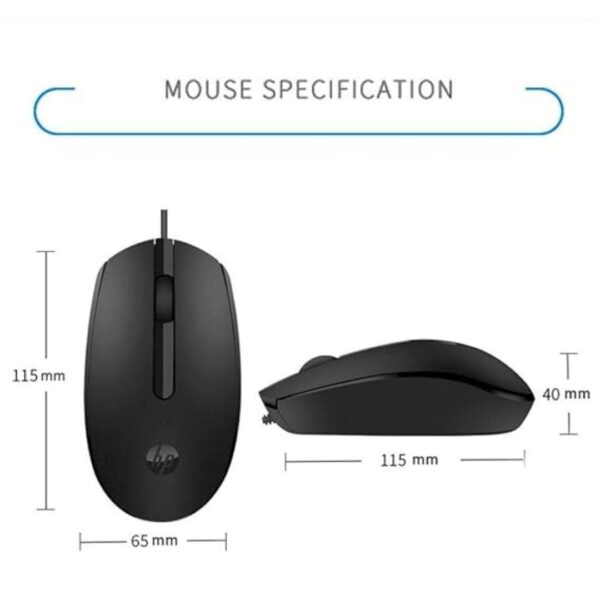 HP M10 Wired Mouse - 3 Buttons