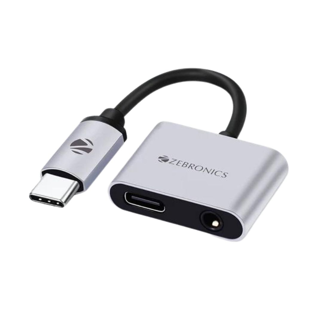 Buy Zebronics ZEB-TA100AP - 2-in-1 Type-C Multiport Adapter
