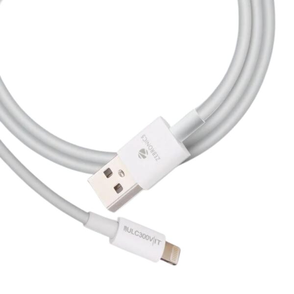 Zebronics - USB to Lightning iPhone Cable, Fast Charging, 1 Meter