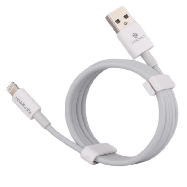 Zebronics - USB to Lightning iPhone Cable, Fast Charging, 1 Meter