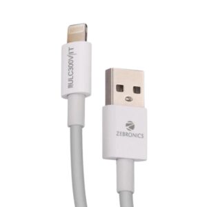 Zebronics - USB to Lightning iPhone Cable, Fast Charging, 1 Meter