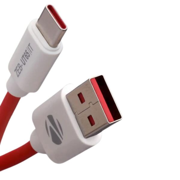 Zebronics - USB to Type-C Cable, Fast Charging (65W), 1 Meter