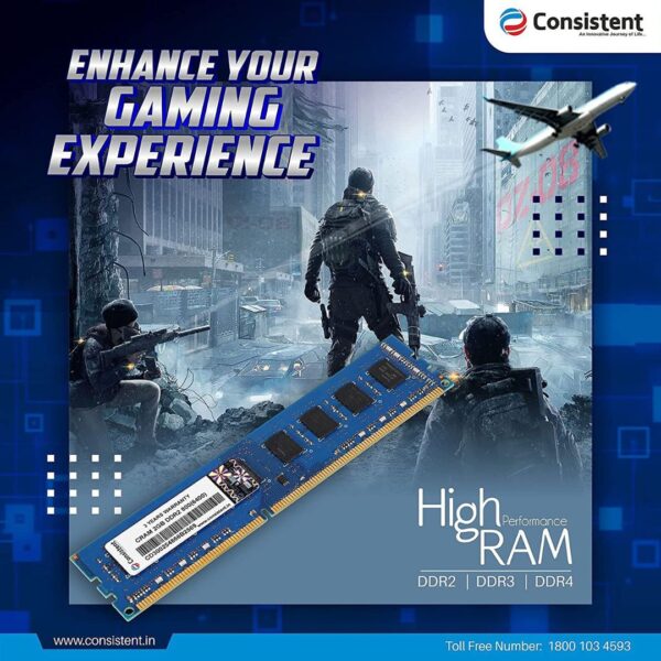 Buy Consistent 4GB DDR3 Desktop RAM - Upto 60% Off