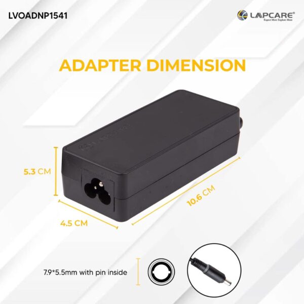 Lapcare 3.25A Adapter for Lenovo ThinkPad Laptops